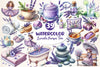 Lavender Pamper Time Clipart Bundle