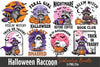 Vintage Halloween Raccoon Clipart Bundle