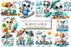 Funny Skeleton Sayings Summer Clipart Bundle