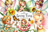 Spring Baby Fairy Clipart Bundle