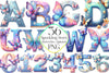 Sparkling Stars Butterflies Alphabet Clipart Bundle