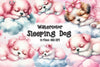 Watercolour Sleeping Cow Clipart Bundle