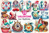 Love Maritime Valentines Clipart Bundle