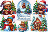 Christmas Wild Bears Clipart Bundle