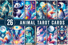Animal Tarot Cards Clipart Bundle