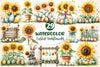 Easter Sunflowers Clipart Bundle 2