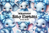 Blue Baby Elephant Bundle Clipart Bundle