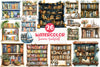 Summer Bookshelf Clipart Bundle