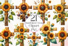 Sunflower Cross Clipart Bundle