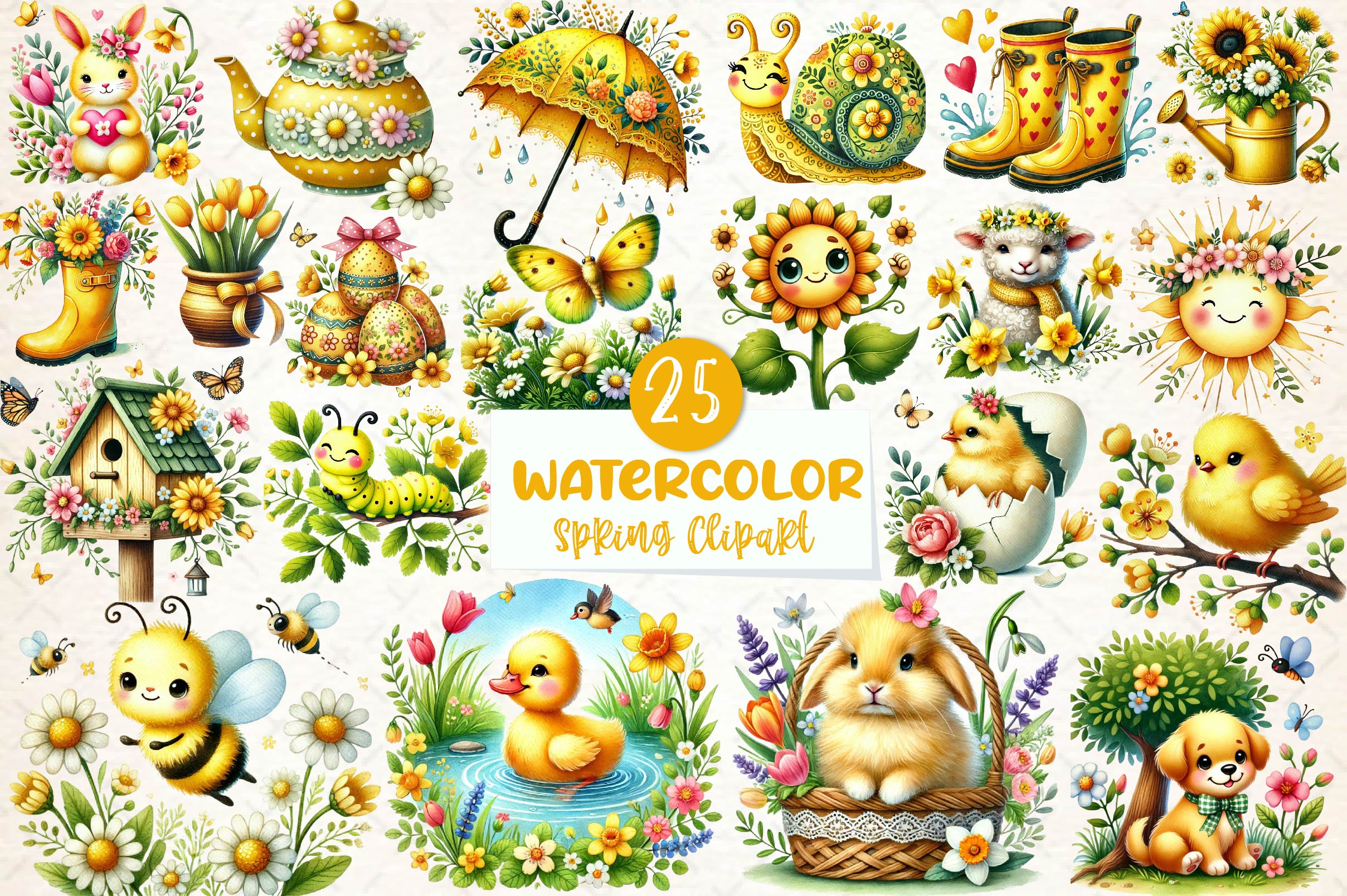 Spring Clipart Bundle