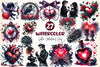 Gothic Valentine's Day Clipart Bundle 4