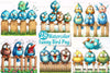 Funny Quirky Bird Clipart Bundle
