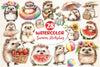Summer Hedgehog Clipart Bundle 2
