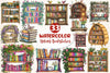 Spring Bookshelves Clipart Bundle