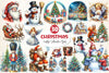 Nostalgic Christmas Clipart Bundle