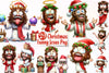 Funny Christmas Jesus Clipart Bundle