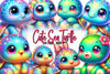 Cute Sea Turtle Clipart Bundle