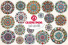 Boho Mandala Christmas Clipart Bundle
