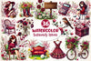 Burgundy Spring Clipart Bundle 7