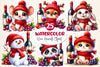 Wine Animals Clipart Bundle