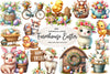 Country Farmhouse Easter Clipart Bundle 1