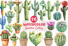 Summer Cactus Clipart Bundle