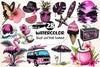 Black And Pink Summer Clipart Bundle 5