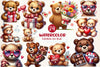 Valentine's Day Love Bear Clipart Bundle 1