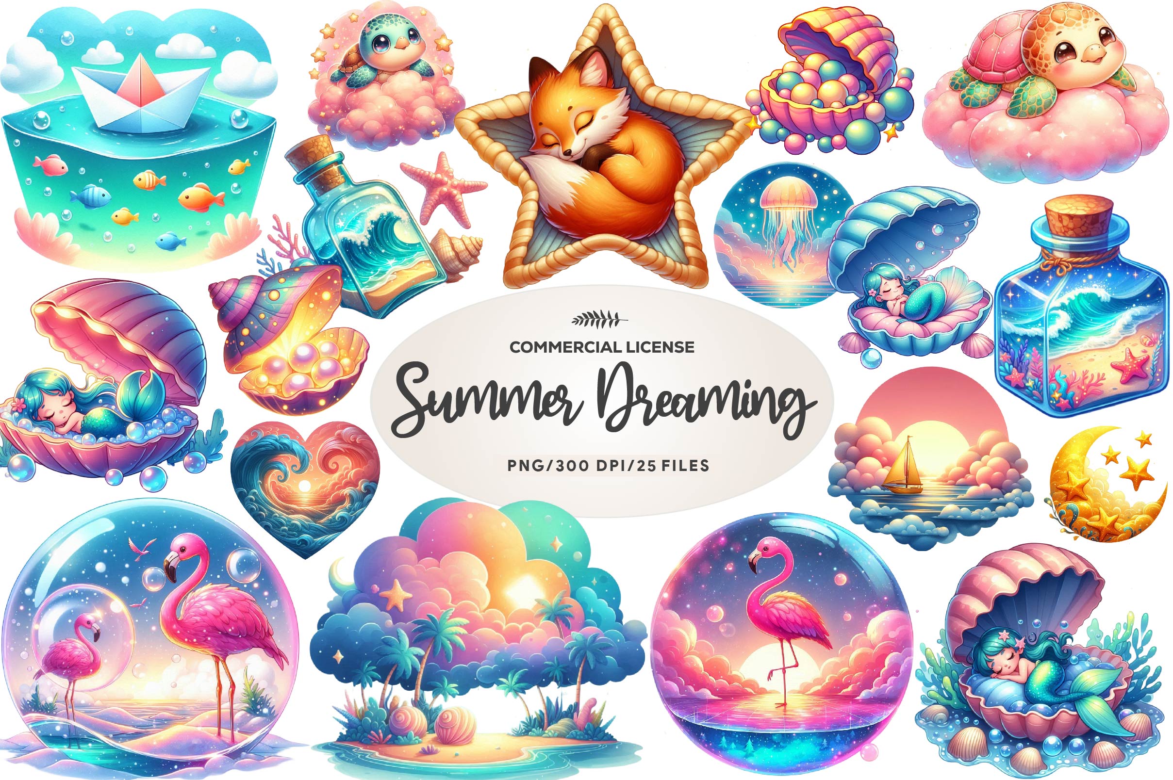 Summer Dreaming Clipart Bundle