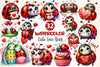 Cute Love Bug Clipart Bundle