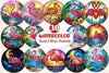 Round Stained Glass Flamingo Clipart Bundle 2