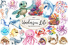 Cute Undersea Life Clipart Bundle