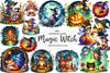 Cozy Magic Fairy Forest Witch Clipart Bundle