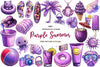 Purple Summer Clipart Bundle