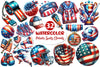Patriotic Sports Elements Clipart Bundle 2