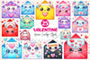 Kawaii Valentine Envelope Clipart Bundle 2