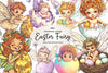 Easter Fairy Clipart Bundle