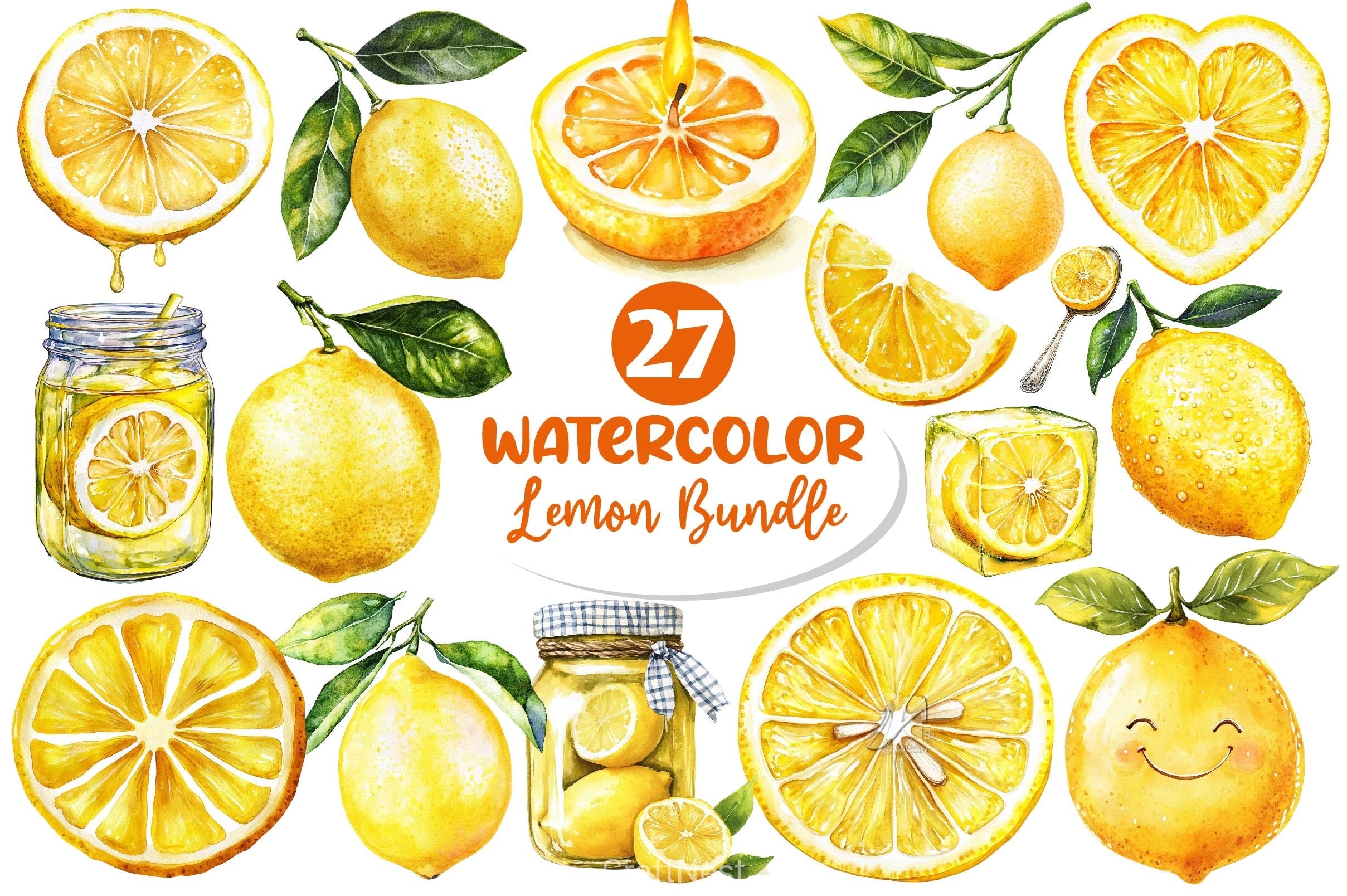 Lemon Clipart Bundle 2