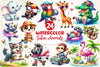 Quirky Safari Animals Clipart Bundle 2