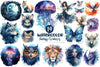 Celestial Fantasy Creatures Clipart Bundle