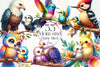 Mom And Baby Bird Clipart Bundle