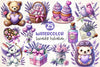 Lavender Valentine Clipart Bundle 2