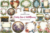 Summer Empty Sign & Wildflowers Clipart Bundle