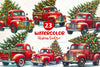 Christmas Truck Tree Clipart Bundle