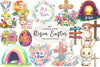 Cute Risen Easter Clipart Bundle