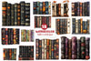 Halloween Book Spine Clipart Bundle