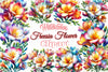 Freesia Flower Clipart Bundle