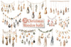 Christmas Wooden Balls Clipart Bundle