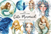 Cute Mermaid Clipart Bundle 3