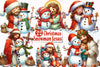 Christmas Jesus With Snowman Clipart Bundle